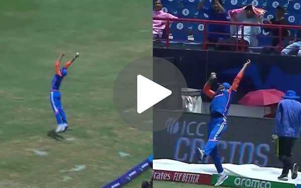 [Watch] Axar Patel Plucks 'Catch Of The T20 World Cup 2024' To Leave Mitch Marsh In Shock
